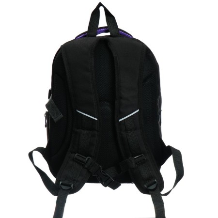 Youth backpack, 40 x 28 x 18 cm, ergonomic back, stavia "cat with a butterfly", black-4