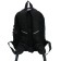 Youth backpack, 40 x 28 x 18 cm, ergonomic back, stavia "cat with a butterfly", black