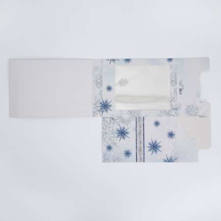 Folding box with 3D effect "Snow Waltz", 18 x 14 x 23 cm, New Year-12