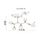 Ceiling EVOLUCE lamp. Sle113502-05. Ciotolla. 5x60 watts, E27, 92x59x50 cm, white color, light wood