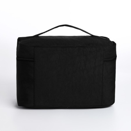 Cosmetic bag with lightning, black color-1