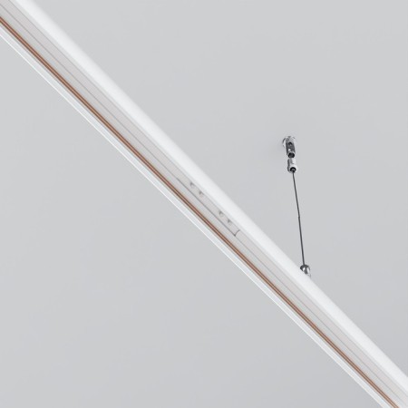 The connector is a straight line for the round low -profile busbar Exility, white-2