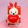 Soft toy-suspension "I love you", bunny