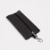 Key of zipper, length 15 cm, ring, carbine, dark brown color