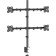 Broat Black 13 "-32" Max.32kg Table Turn and Slop for Monitors Black Black