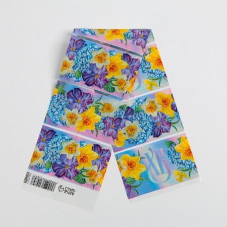 Thermonacles for 7 eggs “Flowers”, 7.3 x 34.2 cm.-1