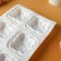 Form for baking and mousse desserts Konfinetta "Cloud", silicone, 30 × 18.8 × 3.5 cm, 6 cells (7.4 × 7.4 cm), white color