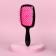 The comb is massage, wide, ventilated, 8.5 × 20.5 cm, PVC box, black/pink color