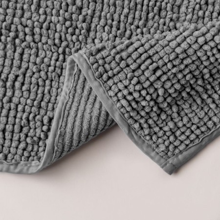 A set of bathtub rugs "Pamp", size 50x60 cm, 60x100 cm, dark gray color-3