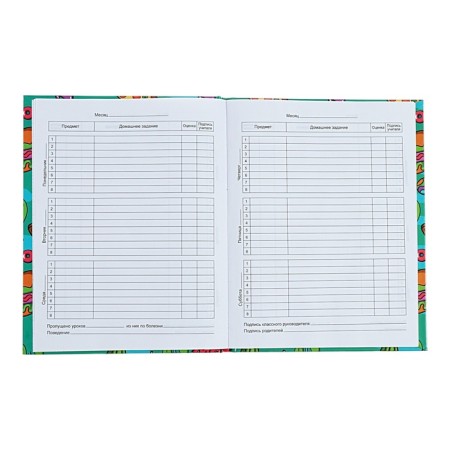 Universal Diary 1-11 grade Patches, 40 sheets, solid cover, glossy lamination, offset block-4