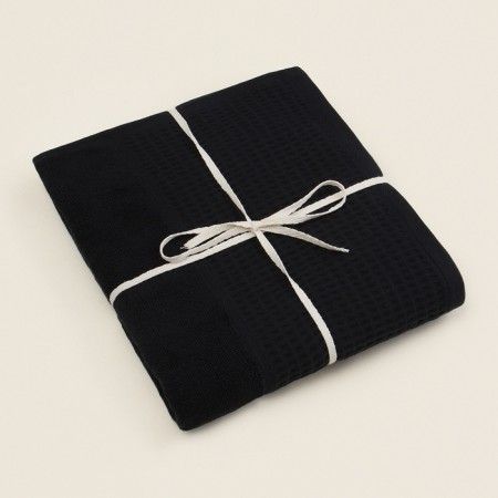 Trure -free towel SL Home: Waffle "Dark Mare" 90x150 cm, 100% cotton, 490 g/m2-15