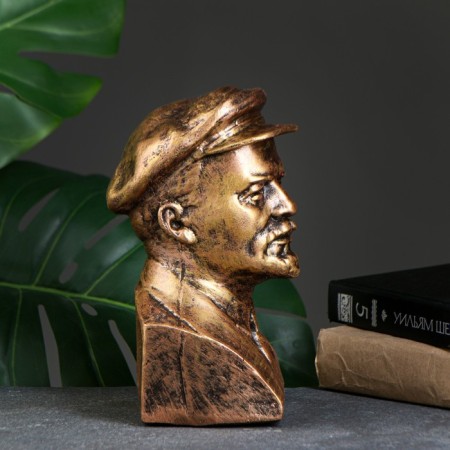 Lenin bust, bronze 14x21cm-1