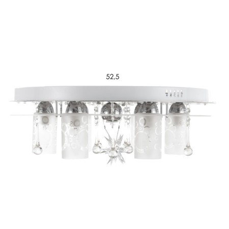 Люстра 5251/6+1 6х40Вт Е14+1х35Вт MR11 ПДУ LED 55х55х19см-5