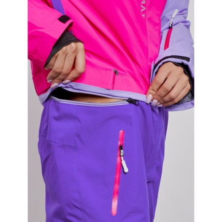 Combineson ski female winter, size 48, purple color-13