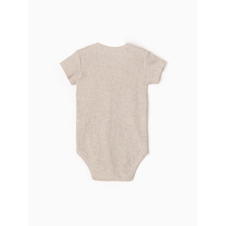 Body crumb I am melange without sleeves, height 74-80, beige-4