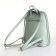 City backpack made of artificial leather with lightning, green color