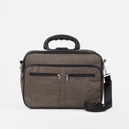 Male bag, "ZFTS", brown color