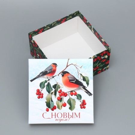 Gift Box "Bullfins", 16 x 16 x 9 cm, new year-3