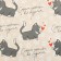 Glossy packaging paper "cats", 70 x 100 cm
