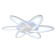 LED ceiling LED with Ambrella Light, Original, Fa541, 6xled, 108 W, 8100LUM, 3000-6400K, white color, white