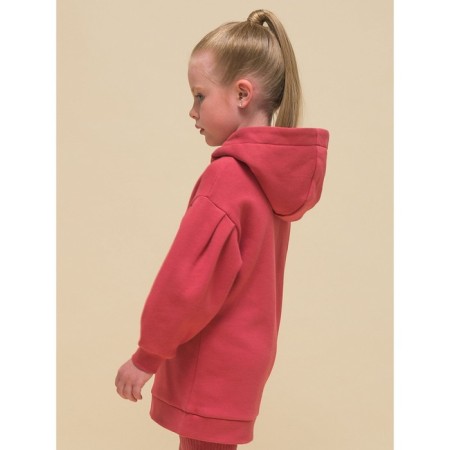 Girls' sweatshirt, height 140 cm, red color-4