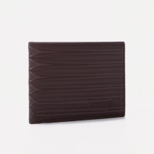 Male purse without fastening, for bills, for cards, brown color