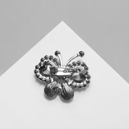 Brooch "Butterfly" baby, the color is blue-green in silver-1