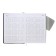Leduced Diary, 205x150 mm 168 sheets, leatherette, block 70 g/m2, lies, magnetic refuge, gray