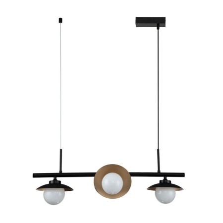 Suspended Indigo lamp, 10015/4P Black. 4x5W, G9, 660x160x357/1680 mm, white matte color-1