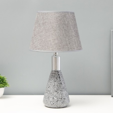 Leon's table lamp E14 40W gray-silver 23x23x41 cm