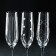 A set of champagne glasses “Viola. Elements ", 190 ml, 6 pcs