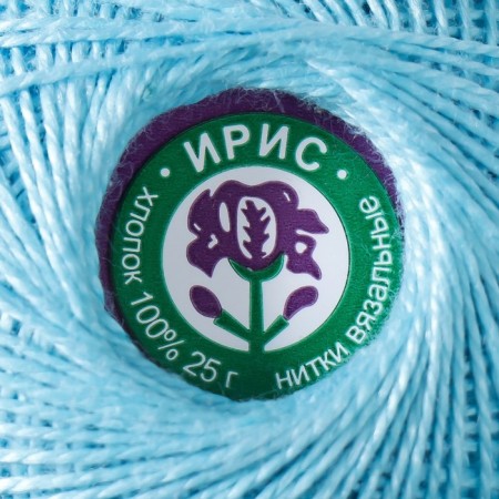 Knitting threads "Iris" 150m/25g 100% Mercerized cotton color 3104-3