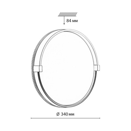 Olidi Black LED 30W 4000K D340 IP43-4