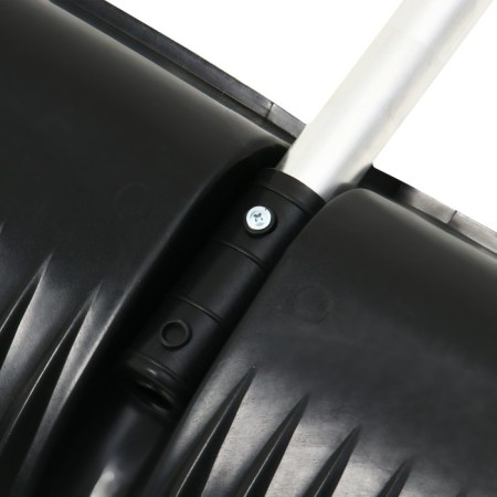 Plastic shovel, bucket 410 × 515 mm, with a galvanized bar, aluminum stalk-7