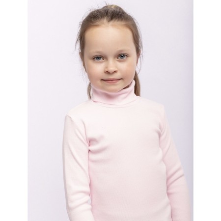 Turtleneck for girls, height 146 cm, pink color-3