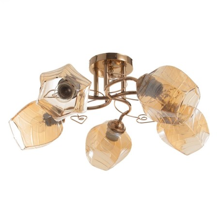 Diana 5x40W lamp E27 Gold 52x52x22cm