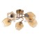 Diana 5x40W lamp E27 Gold 52x52x22cm