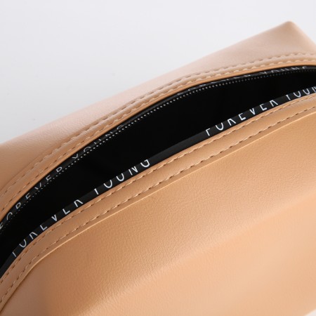 Lightning cosmetic bag, beige color-2