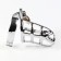 Belt of fidelity "Total cell No. 2", rings d = 4; 4.5; 5 cm, lock, key, metal