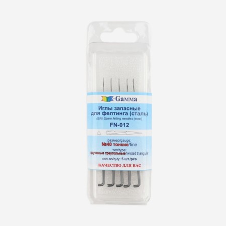 Fasting/felting needles No. 40, spare, 5 pcs-2