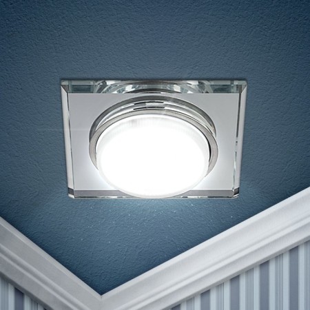 Lamp built -in era DK79, IP20, 15W, 120x120 mm, mirror color-1