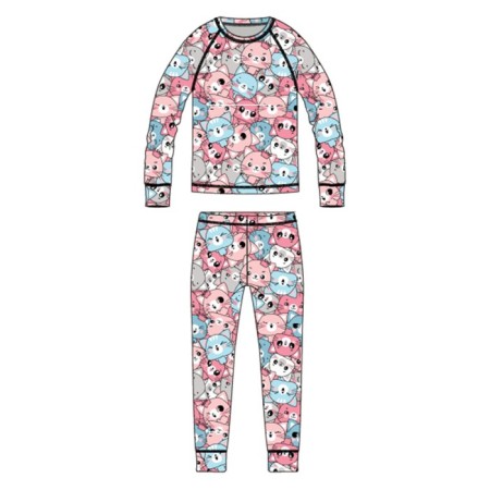 Thermal complex for girls: trousers, sweatshirt, height 110 cm-5