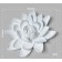 Nast -wall decor, "lotus" 15.5 x 18.5 cm, white