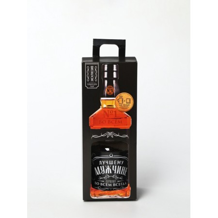 Gift set "Man No. 1 in the world" Tea and glass for whiskey