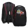 Youth backpack 42 x 31 x 22 cm, Grizzly, ergonomic back, laptop compartment, black/red
