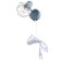 Bra with a switch on the wire "Viola" E14 40W blue 13x10x18cm