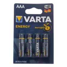 Alkalin battery VARTA ENERGY, AAA, LR03-4BL, 1.5V, blister, 4 pcs.
