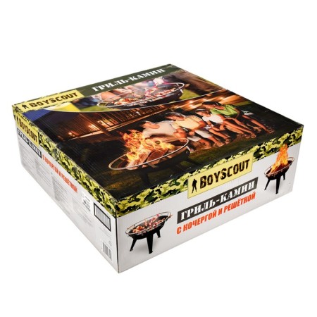 Boyscout grill firewood with poker, cast-iron, Ø64x58 cm-2