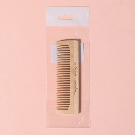 Comb - comb, 12 × 3.5 cm, color "Light wood"-4