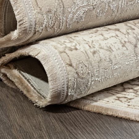 Oval carpet Valentis mikonos, size 200x290 cm, color Cream/kahve-3